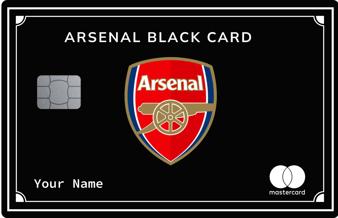 Arsenal card (coloured)