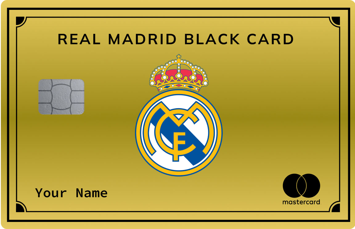 Real madrid card (coloured)