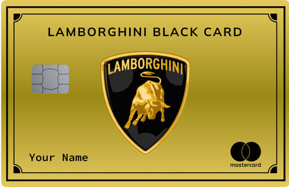 Lamborghini card (coloured)