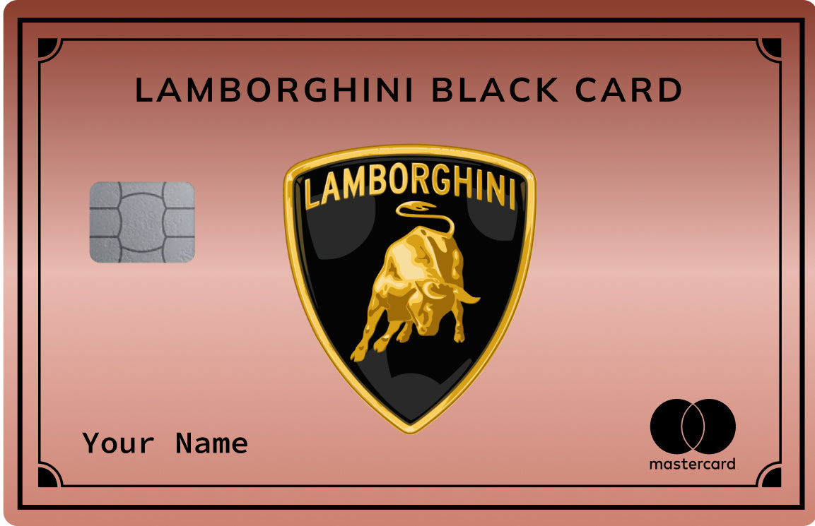 Lamborghini card (coloured)