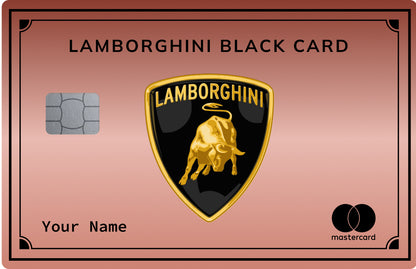 Lamborghini card (coloured)