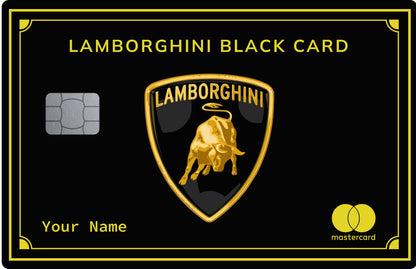 Lamborghini card (coloured)