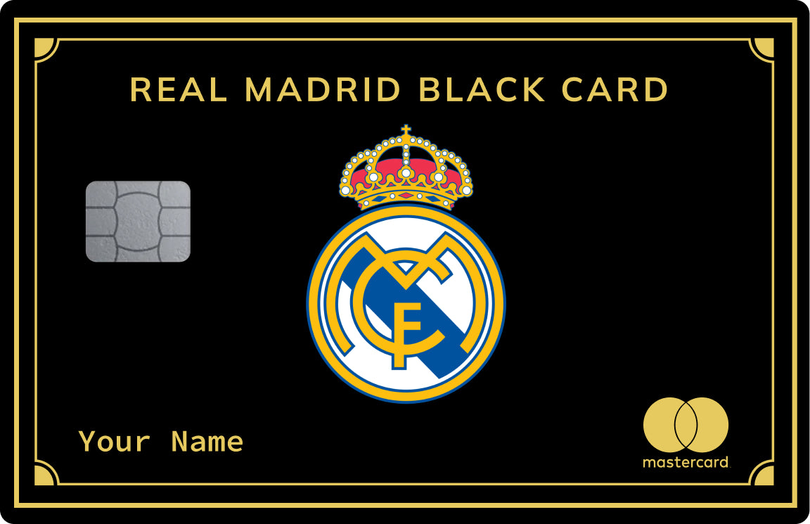 Real madrid card (coloured)